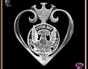 Campbell Loudoun Clan Crest Luckenbooth Brooch or Pendant