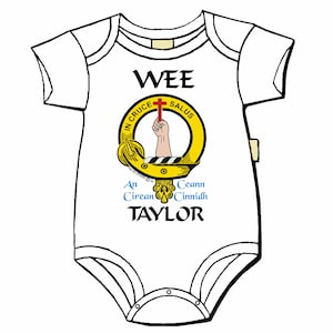 Taylor Scottish Clan Crest Baby Jumper