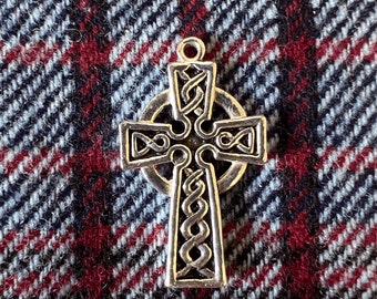 Pendentif croix celtique Keith Jack - argent sterling, croix irlandaise