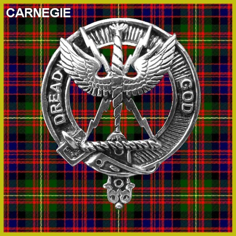 Carnegie Scottish Clan Crest Badge Dress Fur Sporran