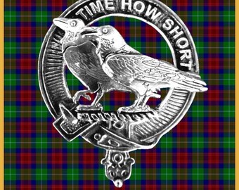 Akins Clan Crest Scottish Cap Badge CB02