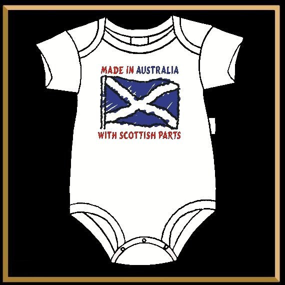 Australia Scottish Parts Baby Jumper, Infant Bodysuit
