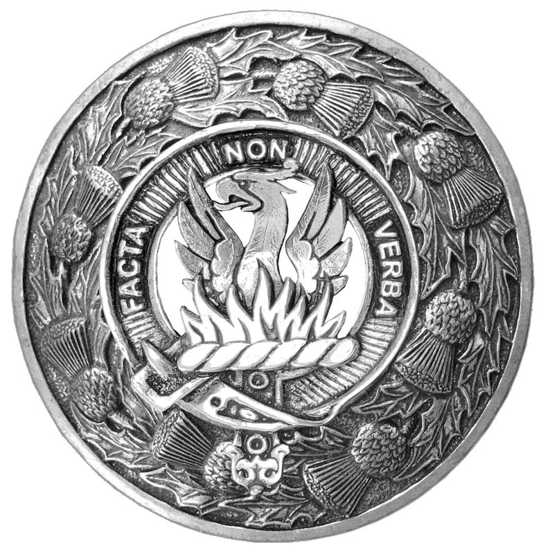 Snodgrass Clan Badge Scottish Plaid Brooch