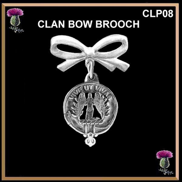 Falconer Scottish Clan Bow Brooch