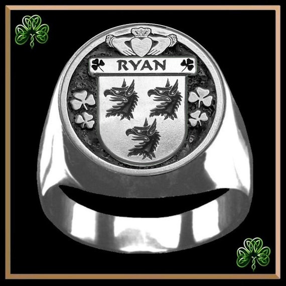 Ryan family crest ring discount