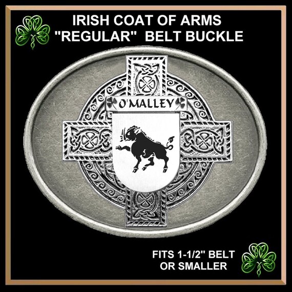 O malley Irish Coat of Arms Regular Buckle Etsy Canada