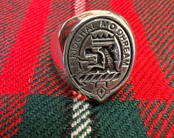 MacGregor Scottish Clan Crest Ring GC500, Family Crest, Seal, - All Clans