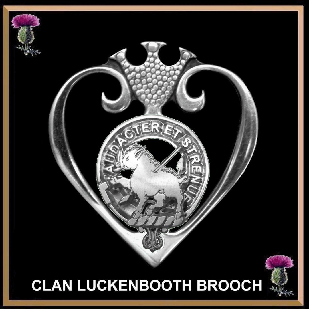Pollock Clan Crest Luckenbooth Brooch or Pendant - Etsy