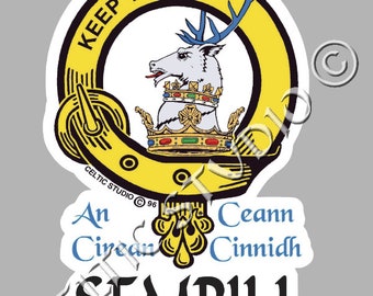 Sempill Clan Crest Decal | Custom Scottish Heritage Car & Laptop Stickers