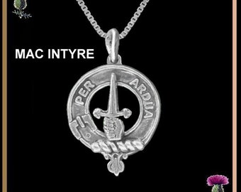 MacIntyre  Clan Crest Scottish Pendant CLP02