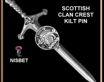 Nisbet Clan Crest Kiltnadel ~ CKP02