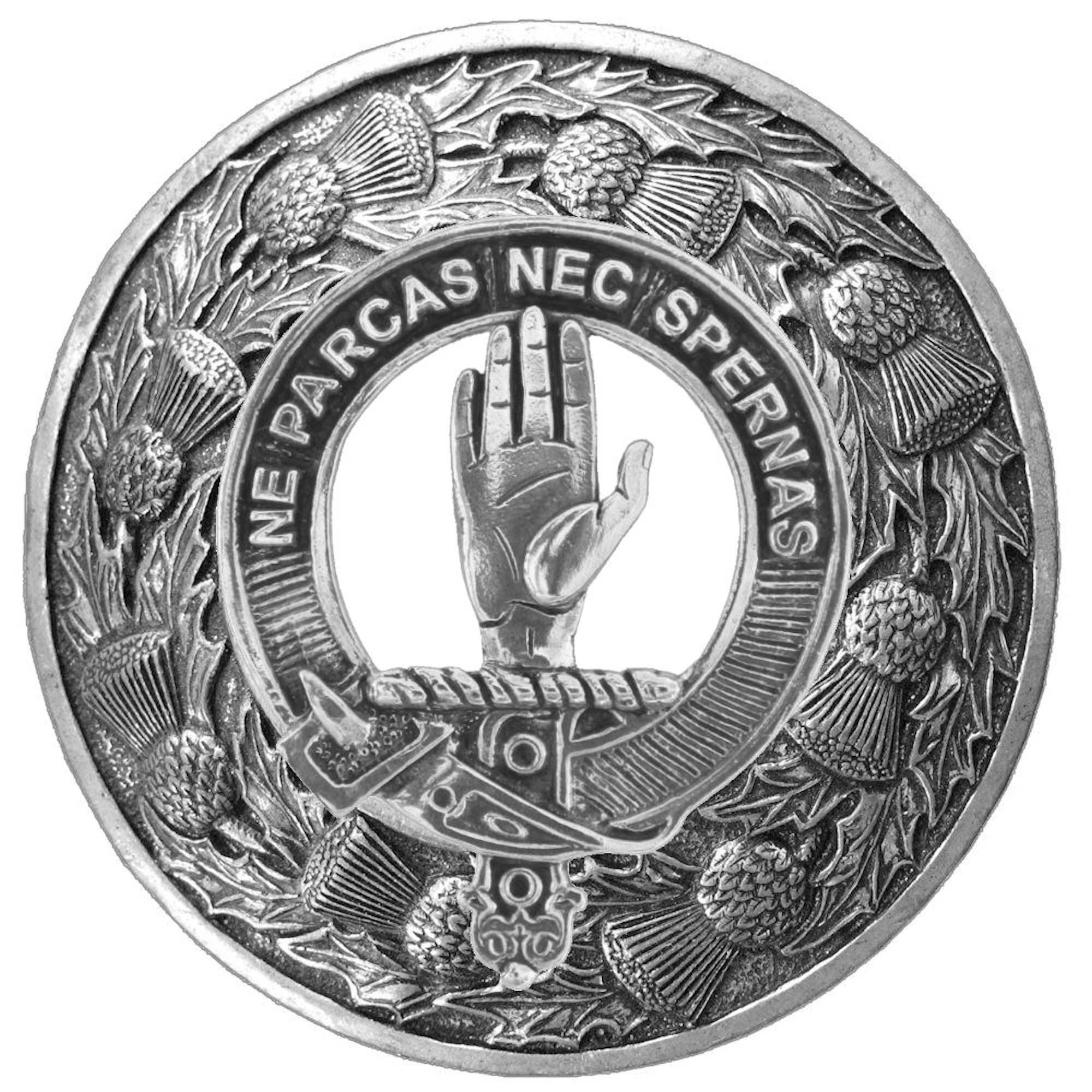 Snodgrass Clan Badge Scottish Plaid Brooch
