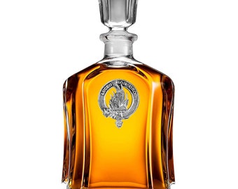 MacKenzie Clan Crest Badge Whiskey Decanter