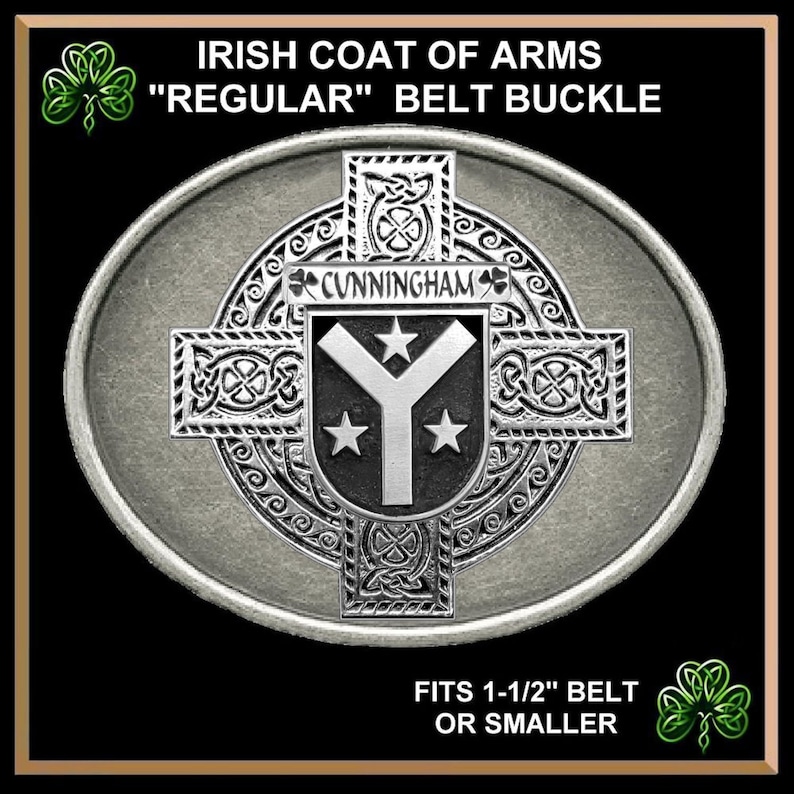 Cunningham Irish Coat of Arms Regular Buckle Etsy