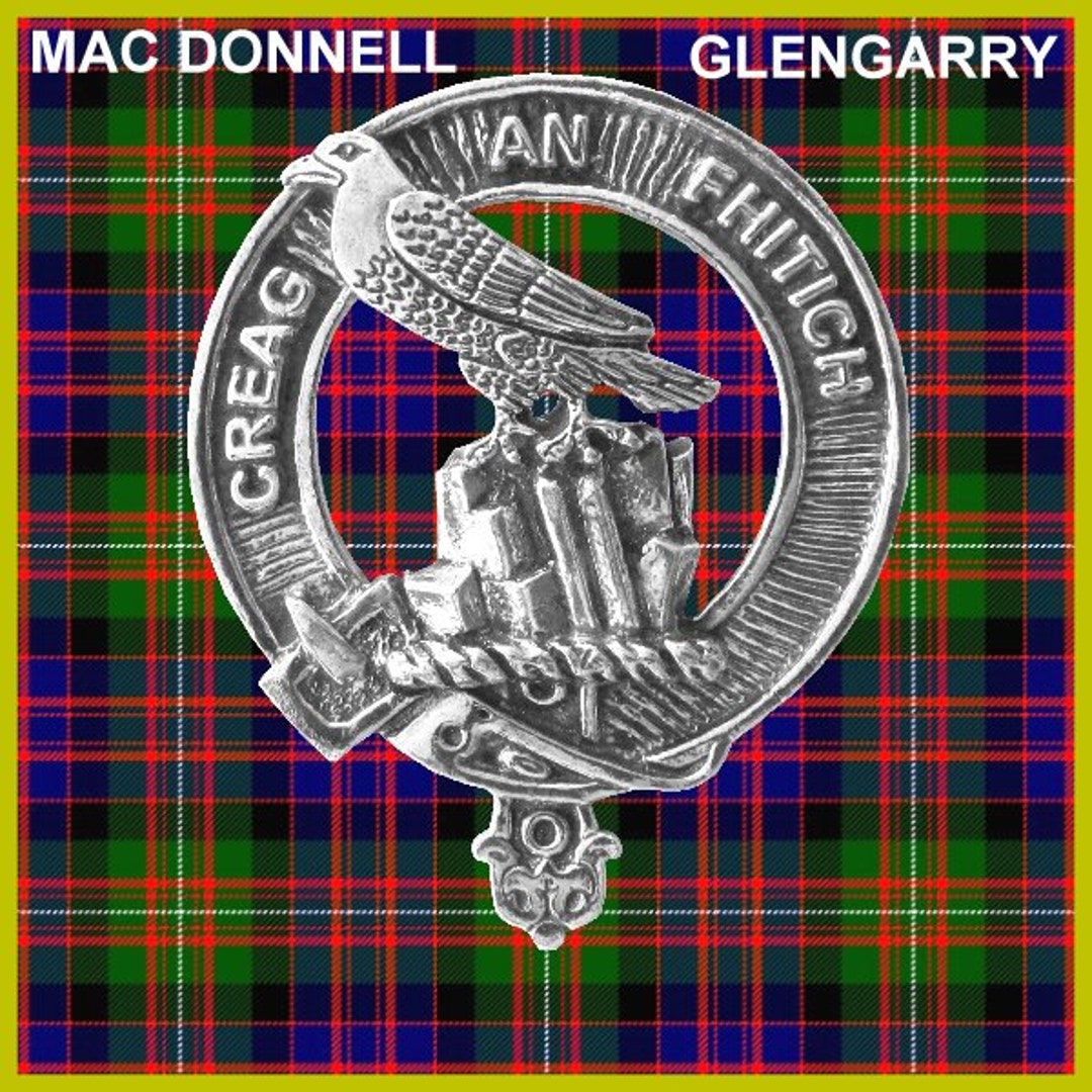 Scottish Tartan MacDonnell of Glengarry Modern Clan Sofa Protector Crest Style main image 0