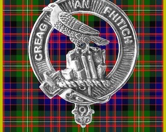 MacDonnell Glengarry Clan Crest Scottish Cap Badge CB02