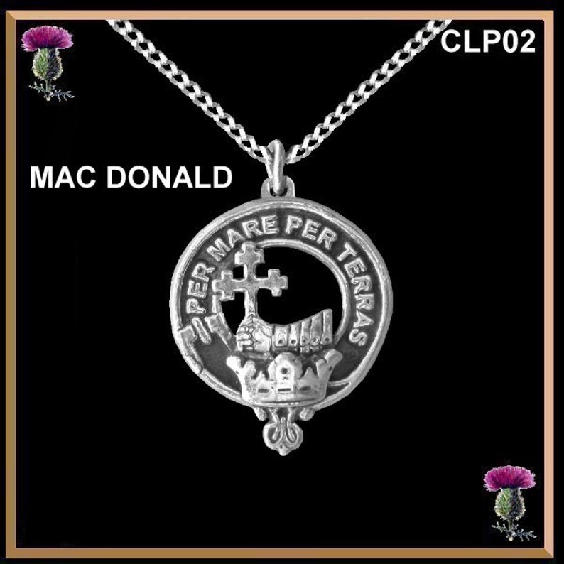 MacIntosh Clan Crest Scottish Thistle Brooch