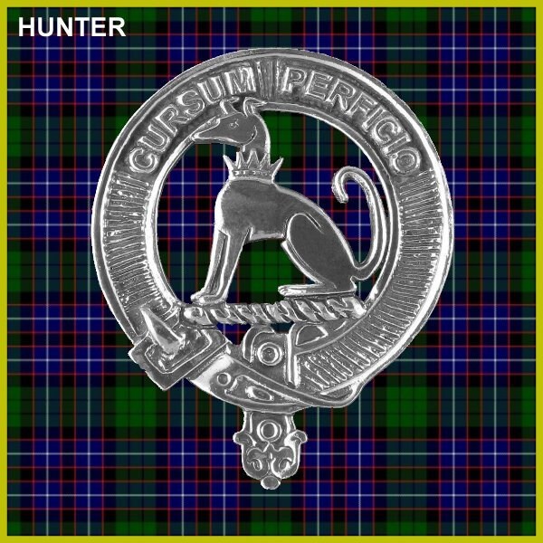 Hunter Clan Crest Entrelazado Kilt Hebilla Insignia Escocesa Etsy