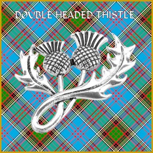 Scottish Large Double Headed Thistle Brooch image 2