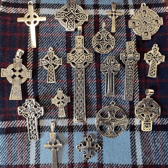 キース ジャック ケルト十字ペンダント - スターリングシルバー