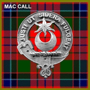 McCall Clan Crest schottischen Zinn Kappe Abzeichen CB01
