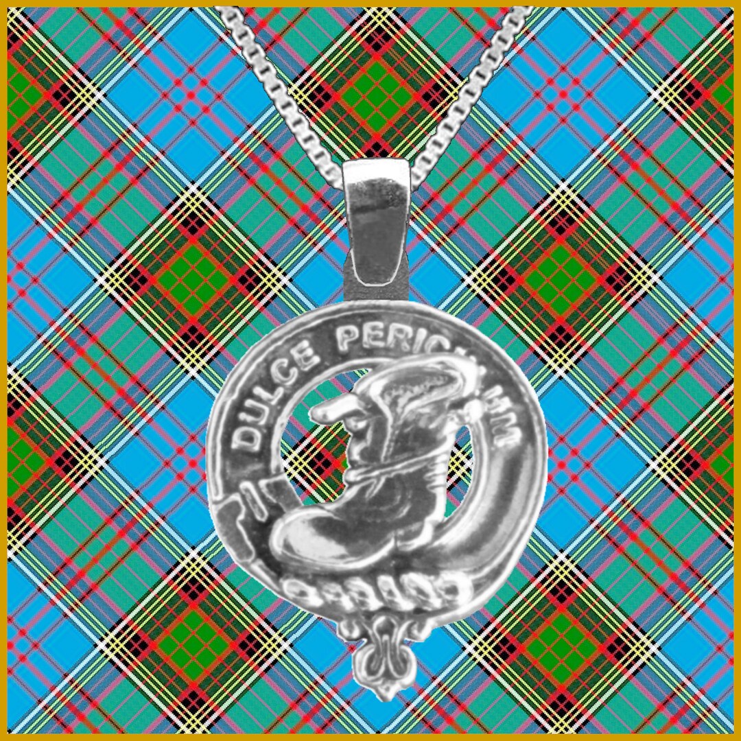 Macaulay Large 1 Scottish Clan Crest Pendant Sterling Silver Etsy
