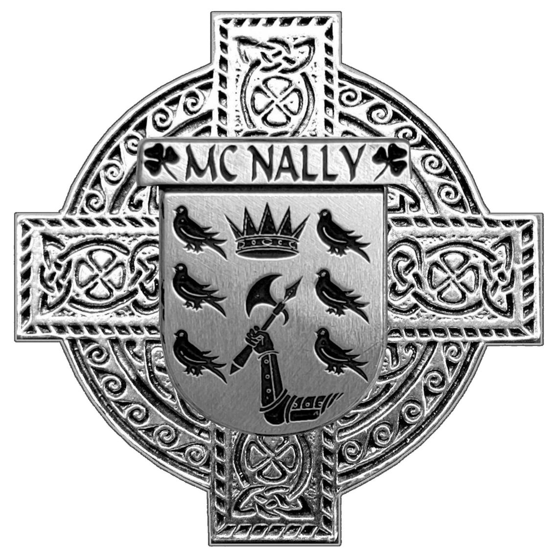 Mcnally Irish Coat of Arms Interlace Kilt Buckle | Etsy