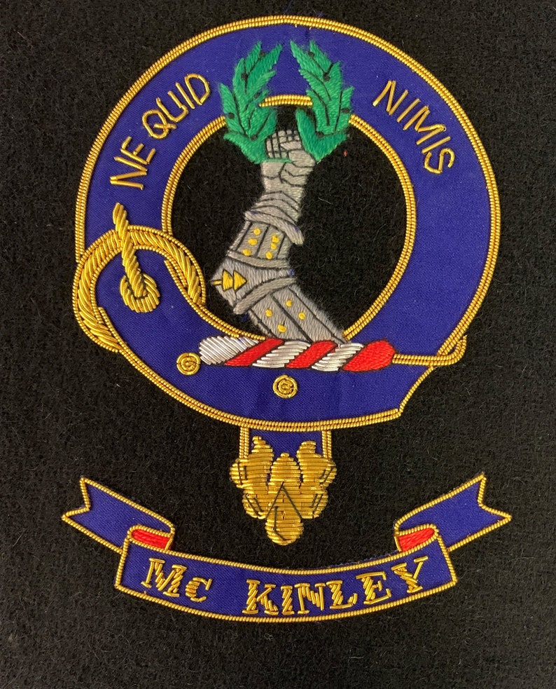 McKinley Clan Large Embroidered Crest image 1