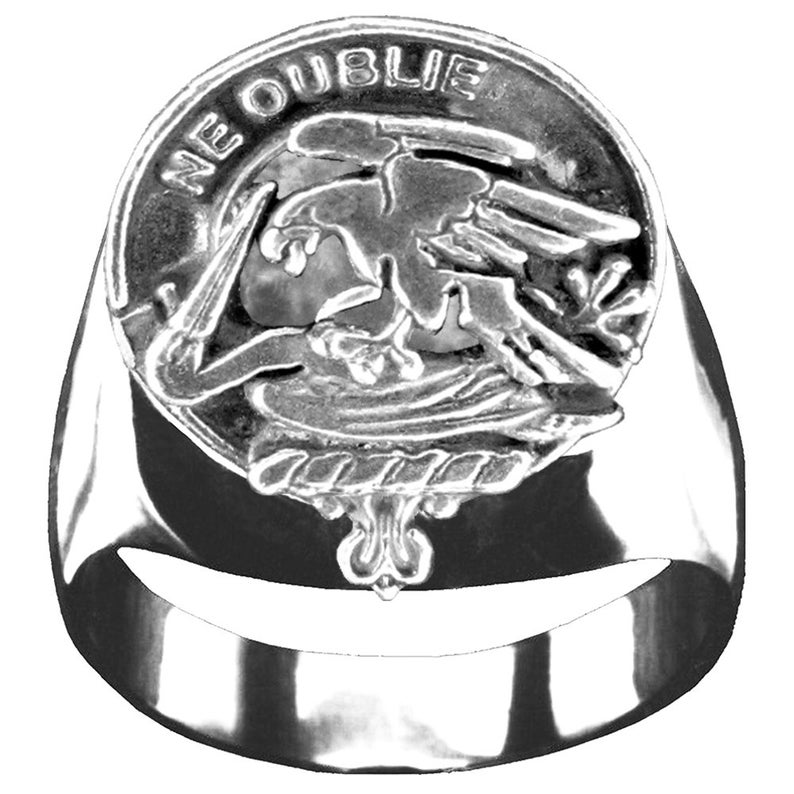 Graham Scottish Clan Crest Ring GC100 ~ Sterling Silver and Karat Gold ...