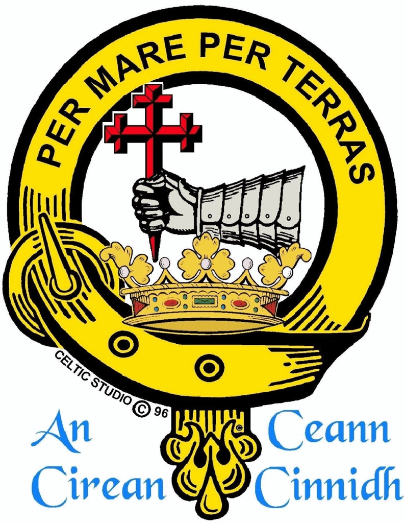 Scottish Clan Crest Badge Dress Fur Sporran Isles MacDonald