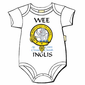 Inglis Scottish Clan Crest Baby Jumper