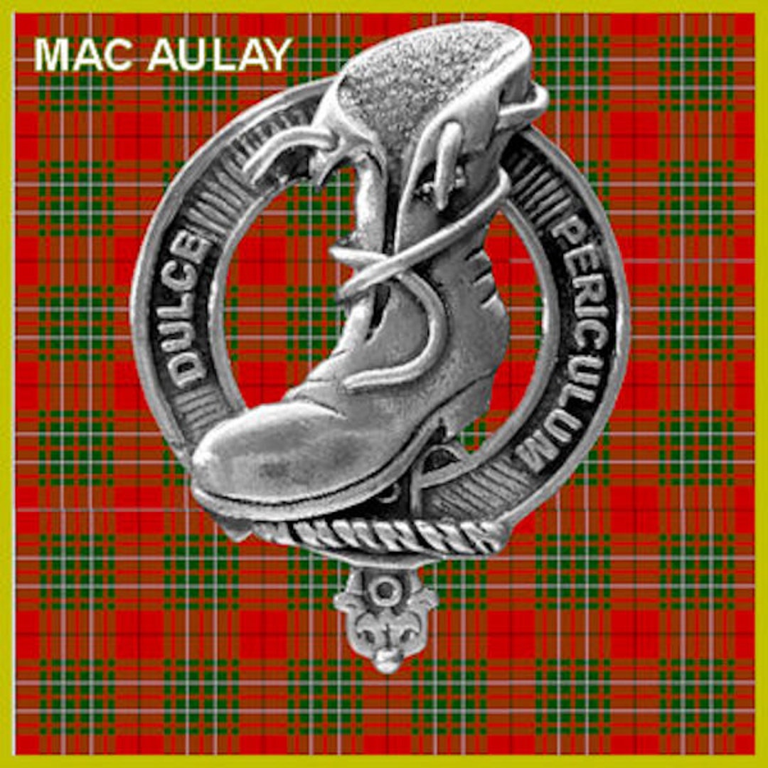 Macaulay Clan Crest Scottish Cap Badge CB02 Etsy