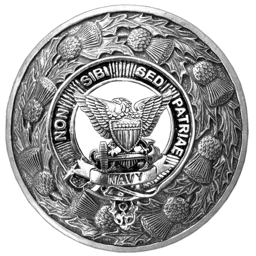 US Navy Plaid Brooch Etsy