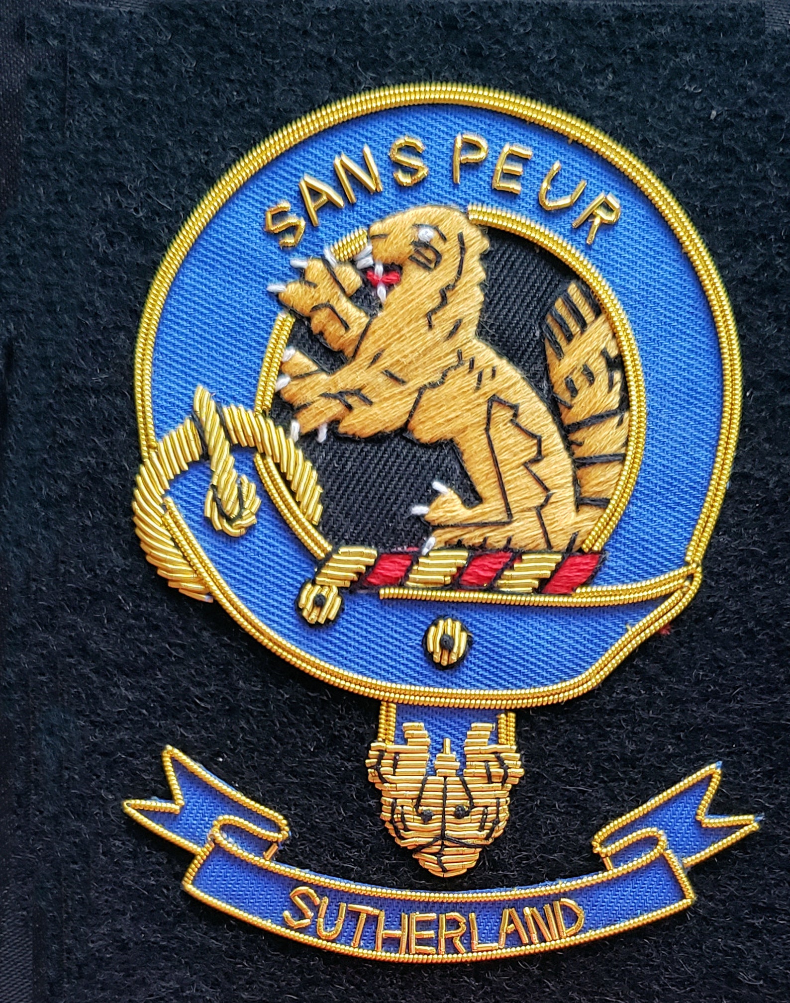 Sutherland Scottish Clan Embroidered Crest Etsy