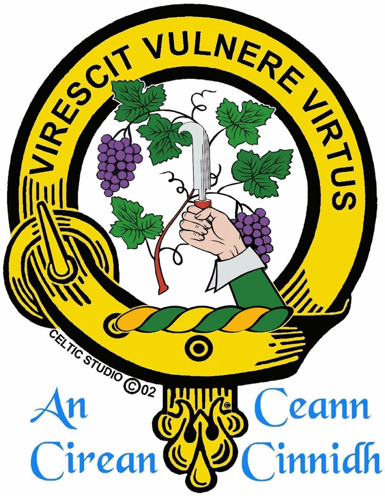 Burnett Clan Crest Scottish Pendant CLP02 image 4