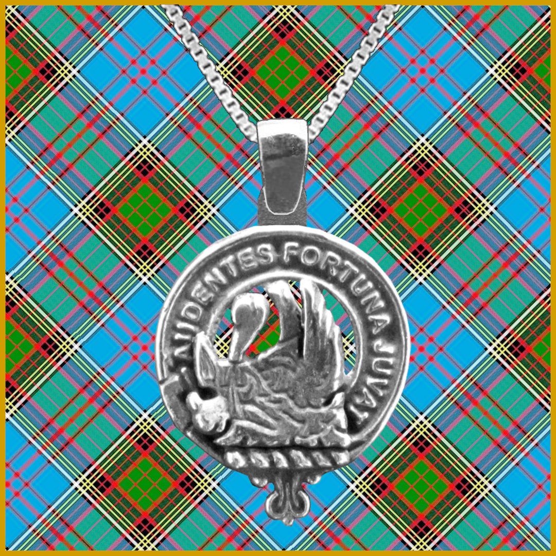 Mackinnon Large 1 Scottish Clan Crest Pendant Sterling Etsy