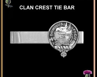Clan Crest Scottish Tie Bar Tie Clip - All Clans