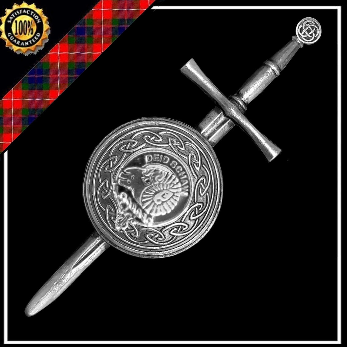 Ruthven Scottish Clan Dirk Shield Kilt Pin Etsy