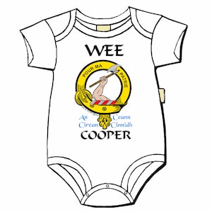 Cooper Scottish Clan Crest Baby Jumper