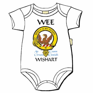 Wishart Scottish Clan Crest Baby Jumper