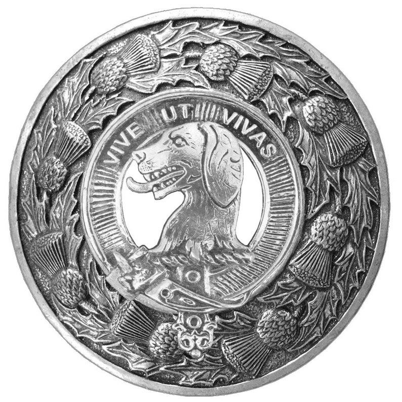 Hall Clan Badge Scottish Plaid Brooch