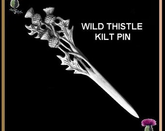 Wild Thistle Scottish Kilt Pin