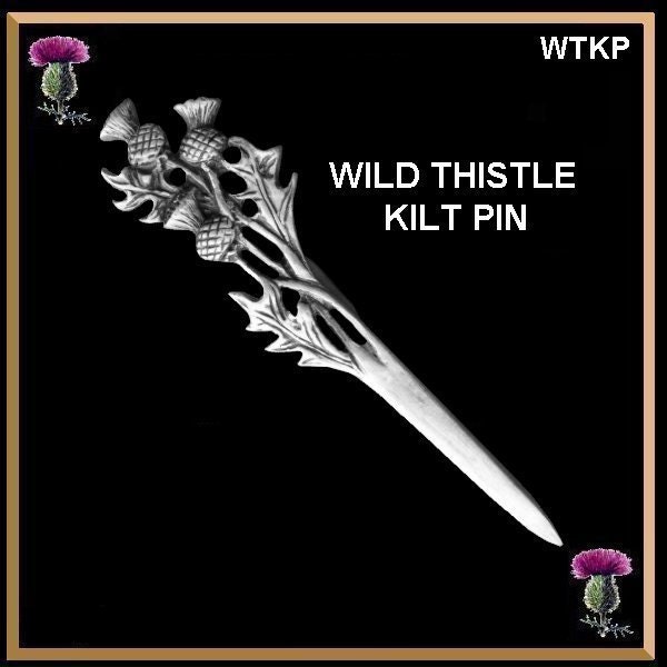 Wild Thistle Scottish Kilt Pin