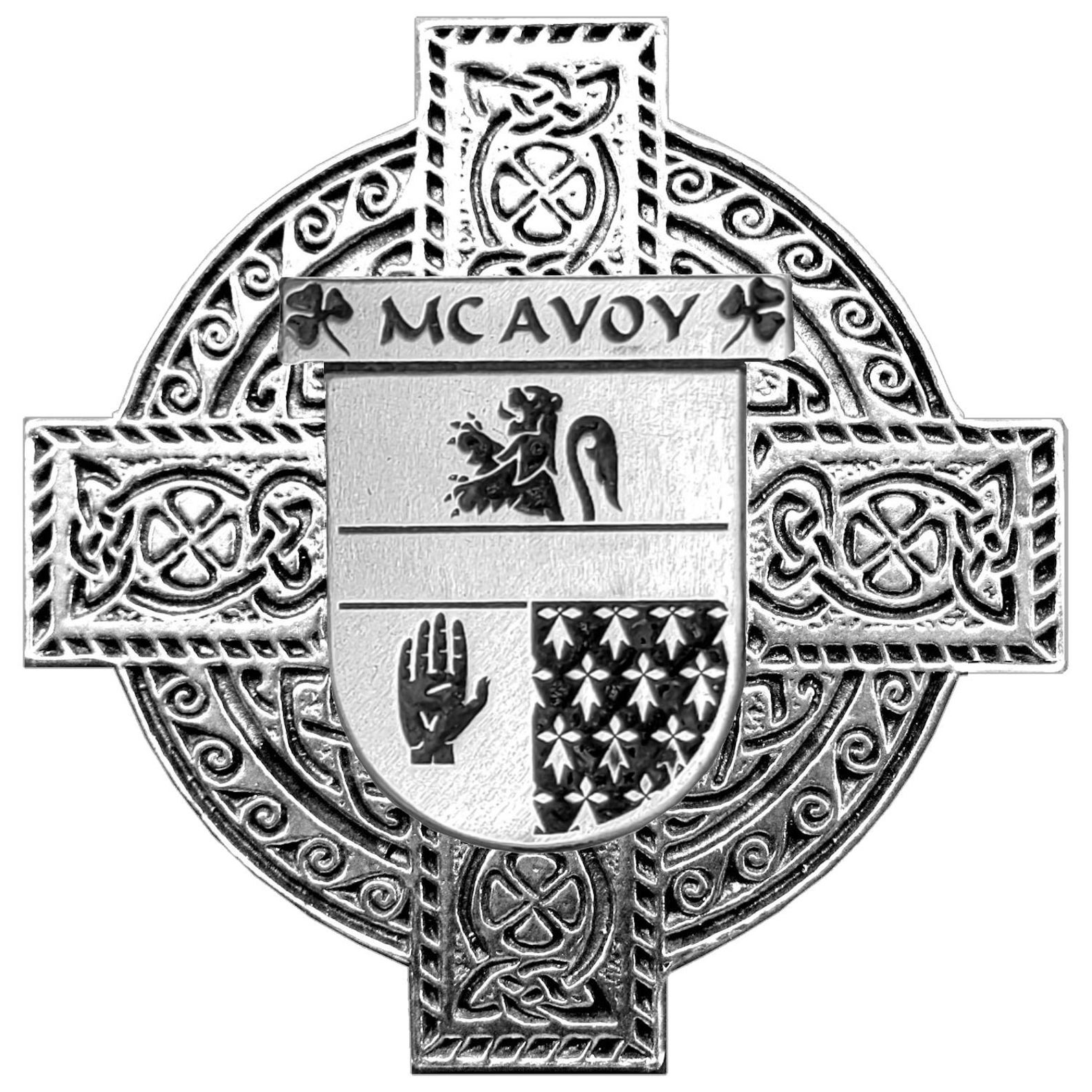 Mcavoy Irish Coat of Arms Badge Stainless Steel Tankard - Etsy