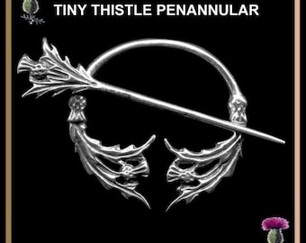 Scottish Thistle Penannular Pin -Small