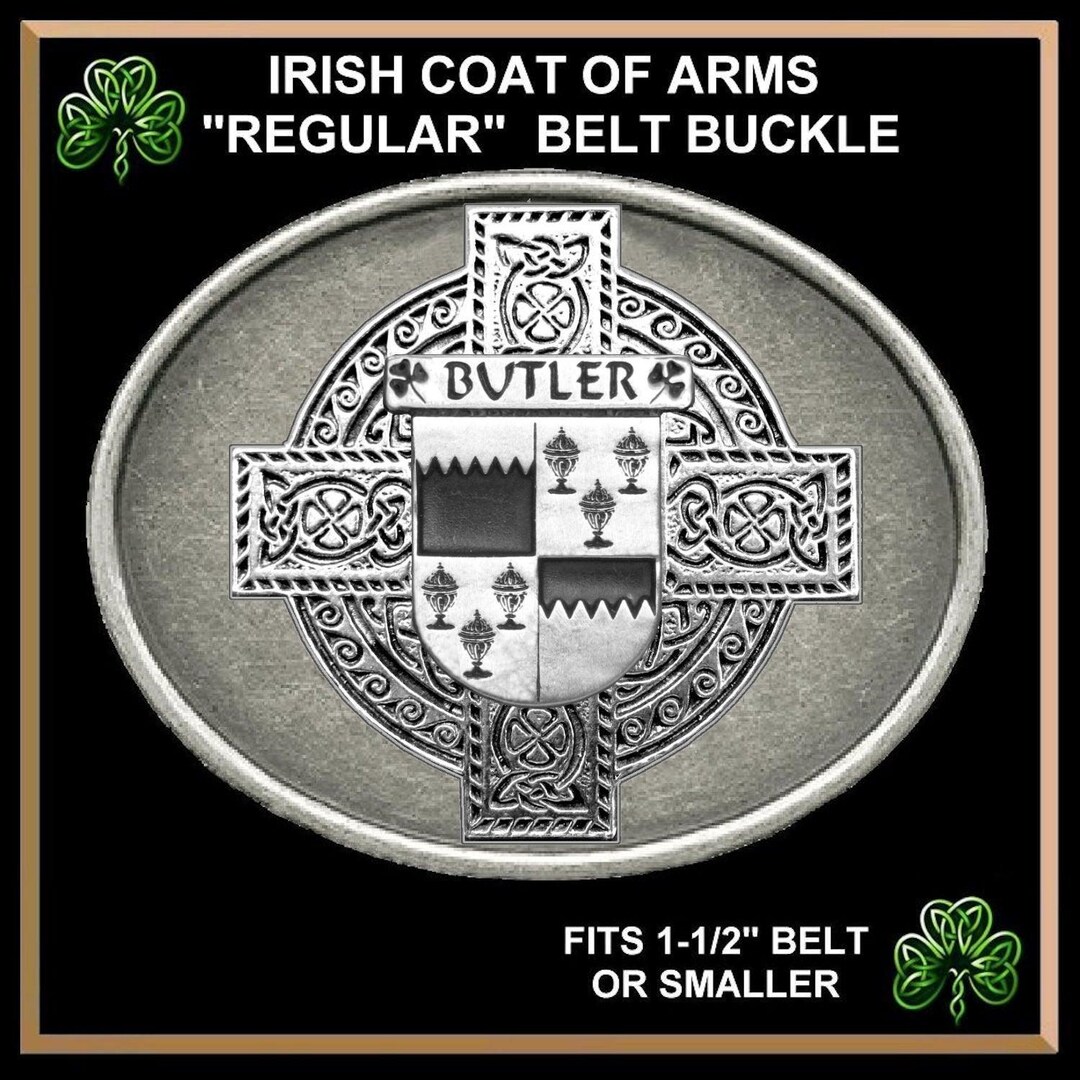 Butler Irish Coat of Arms Regular Buckle - Etsy