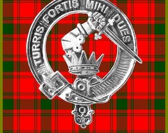 MacQuarrie Clan Crest Scottish Cap Badge CB02