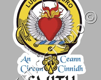 Smith Clan Crest Decal | Custom Scottish Heritage Car & Laptop Stickers