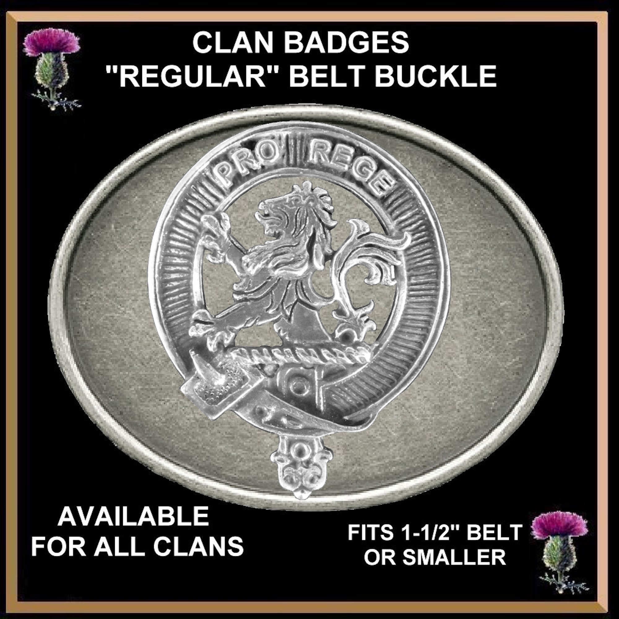 Hebilla regular MacFie Clan Crest