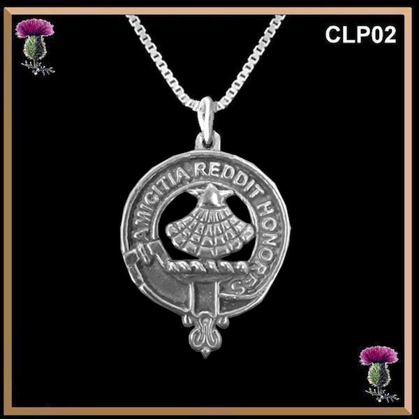 Pringle Clan Crest Scottish Pendant CLP02